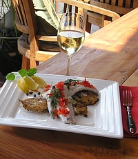 Dinner at Colleith Lodge Bed and Breakfast Tairua NZ